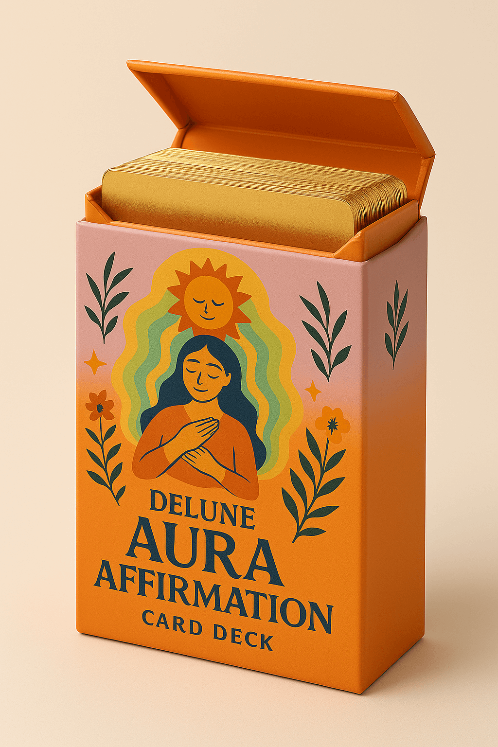 aura-affirmation-card-deck-colorful-intention-uae-pigment-based-inks - Delune