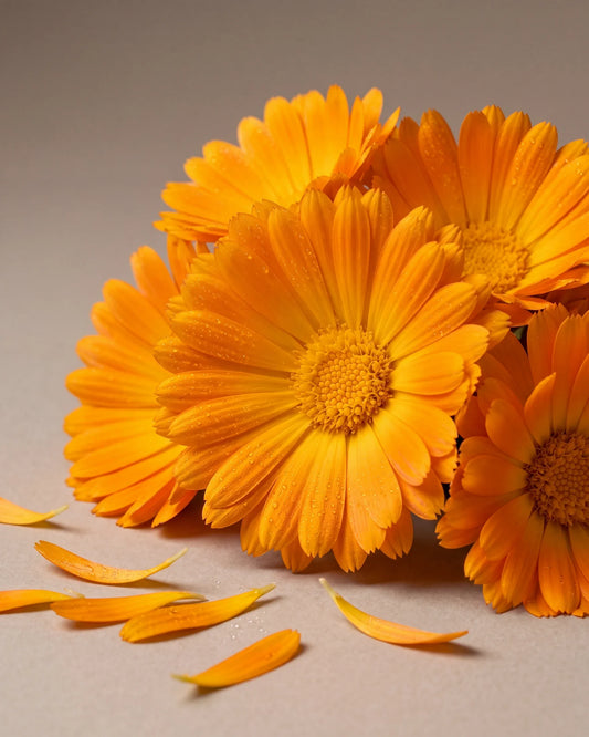 Delune Calendula Toning Essence botanical still life