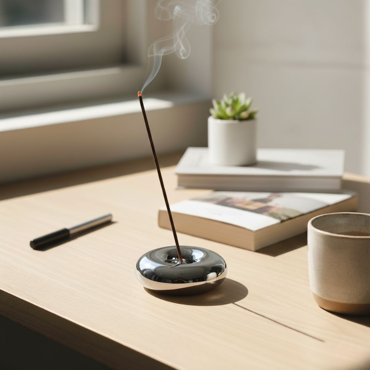Chrome Incense Holder