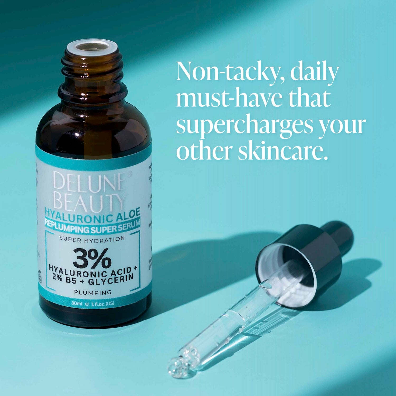 3% Hyaluronic Aloe B5 Face Serum - Delune