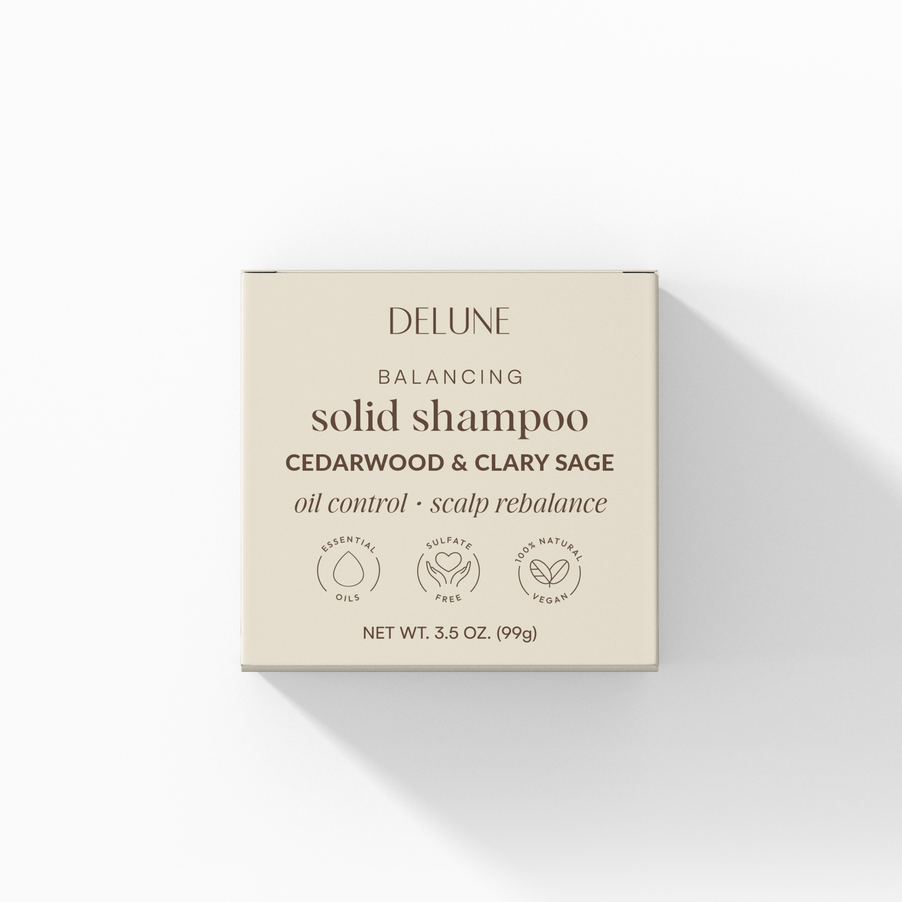 Cedarwood &amp Clary Sage Solid Shampoo Bar Oil Control · Scalp Rebalance