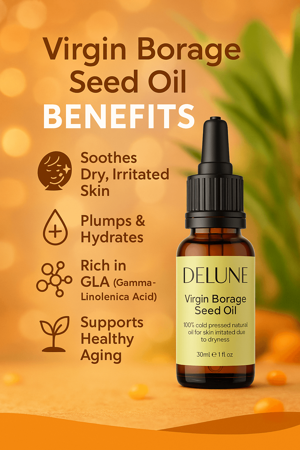 Virgin Borage Seed Oil, view 2