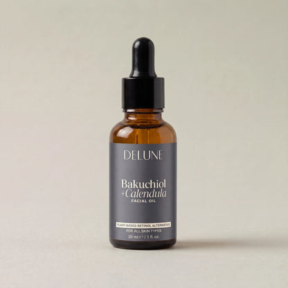 Delune Bakuchiol + Calendula Facial Oil studio packshot