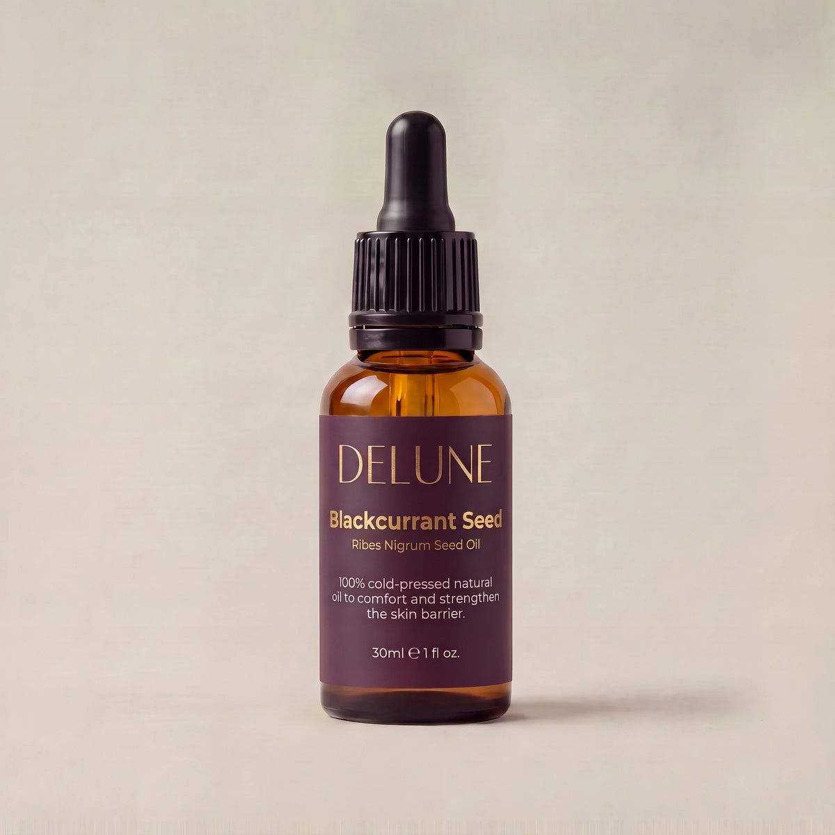 Delune Blackcurrant Seed Oil, 30ml dropper bottle