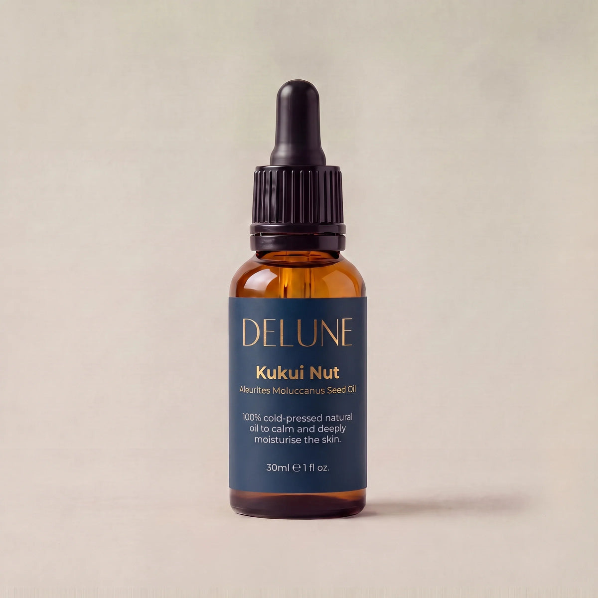 Delune Kukui Nut Oil, 30ml dropper bottle