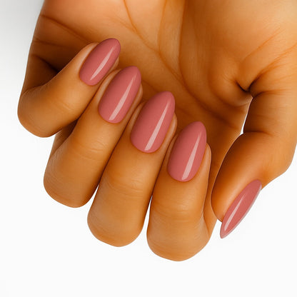 Blush mauve-pink nail wraps included in Delune The Nail Edit four-piece bundle