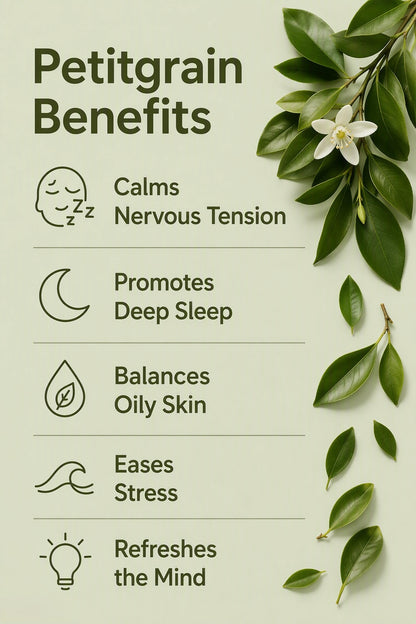 Petitgrain Pure Essential Oil Benefits