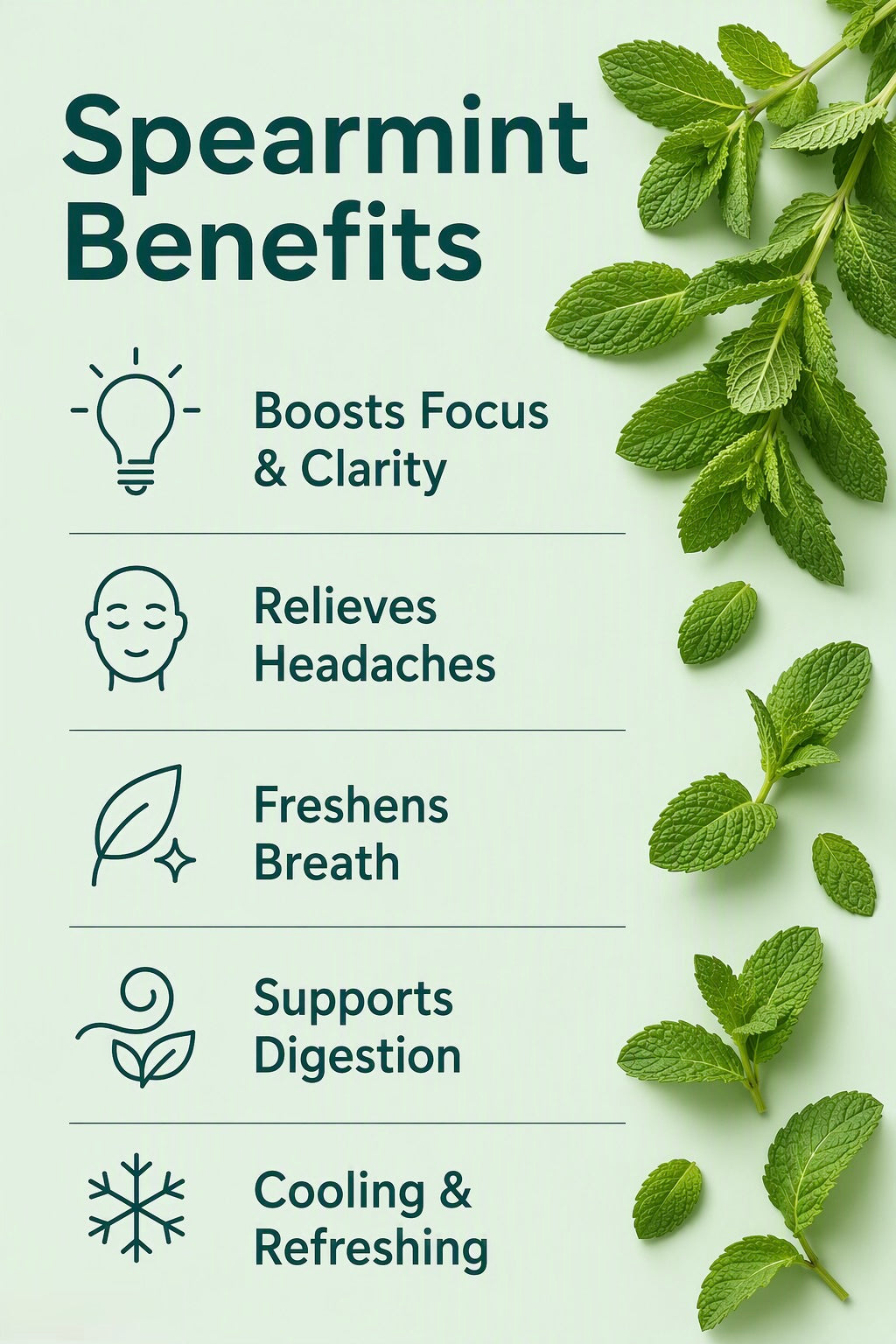 Spearmint Pure Essential Oil Benefits