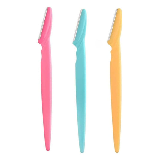 Colorful Premium Eyebrow Razor Set of 3 for Flawless Brows and Radiant Skin